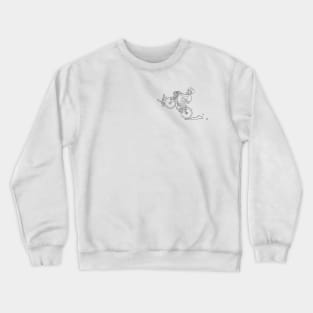 Boyer Biking (line art) Crewneck Sweatshirt